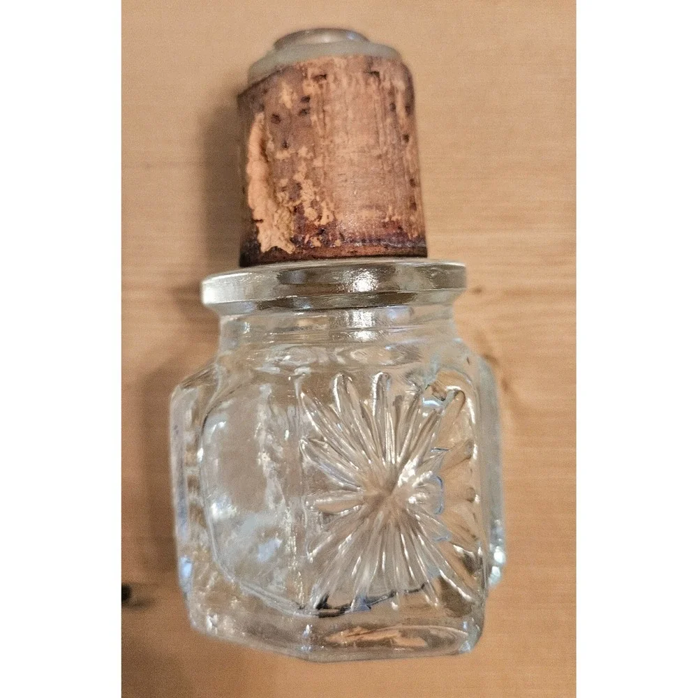 Vintage Glass Apothecary Bottle Cork Stopper Decorative Display‎